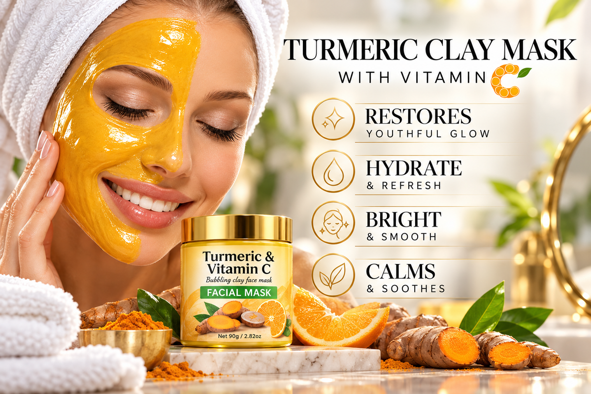 AVEA Instant Lift Turmeric Vitamin C Facial Mask, Deeply Moisturizing, Smooths Fine Lines, Tightens And Lifts, Specially Designed For Coarse Pores And Loose Skin. Russian Skincare Products, Facial Care, High-End Skincare Facial Mask